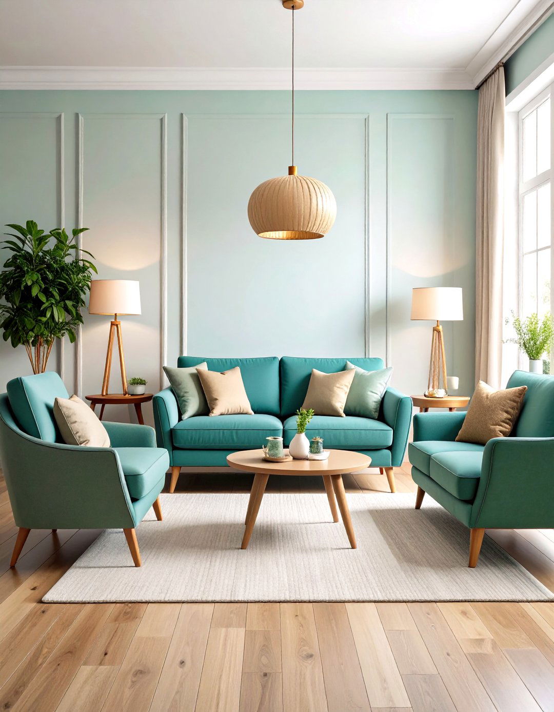 Traditional Symmetrical Seating Living Room with Balanced Arrangement - 20 Traditional Living Room Ideas