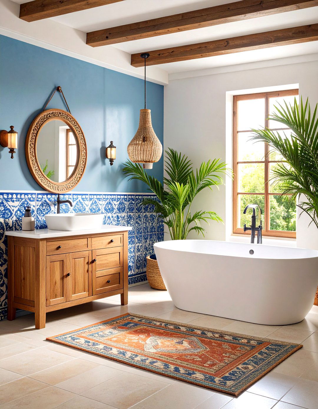 Traditional Talavera Mexican Bathroom Design - 20 Mexican Bathroom Ideas