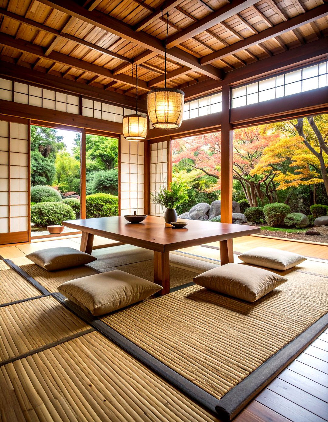 Traditional Tatami Mat Japanese Dining Room - 20 Japanese Dining Room Ideas
