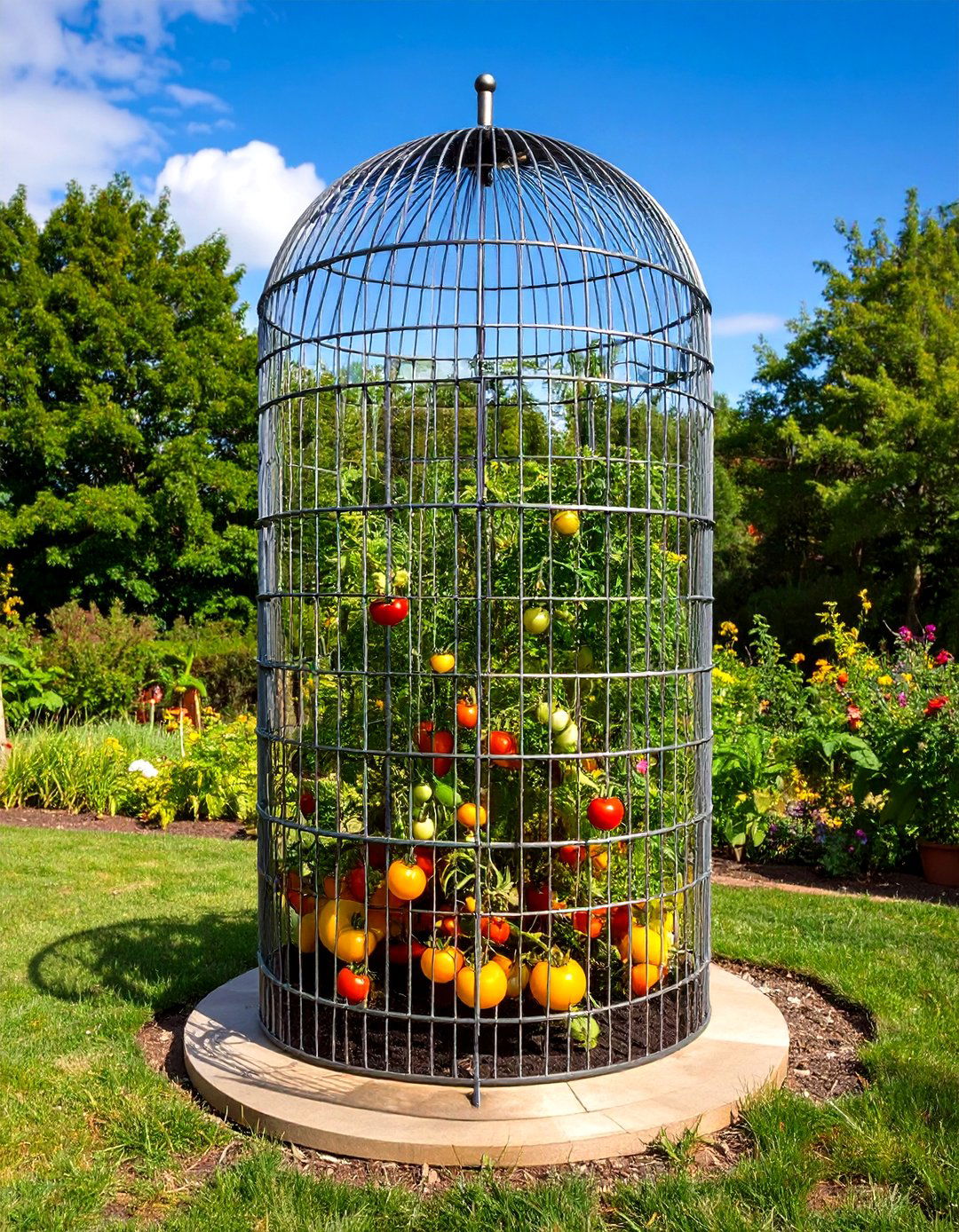 Traditional Tomato Cages - 20 Tomato Trellis Ideas