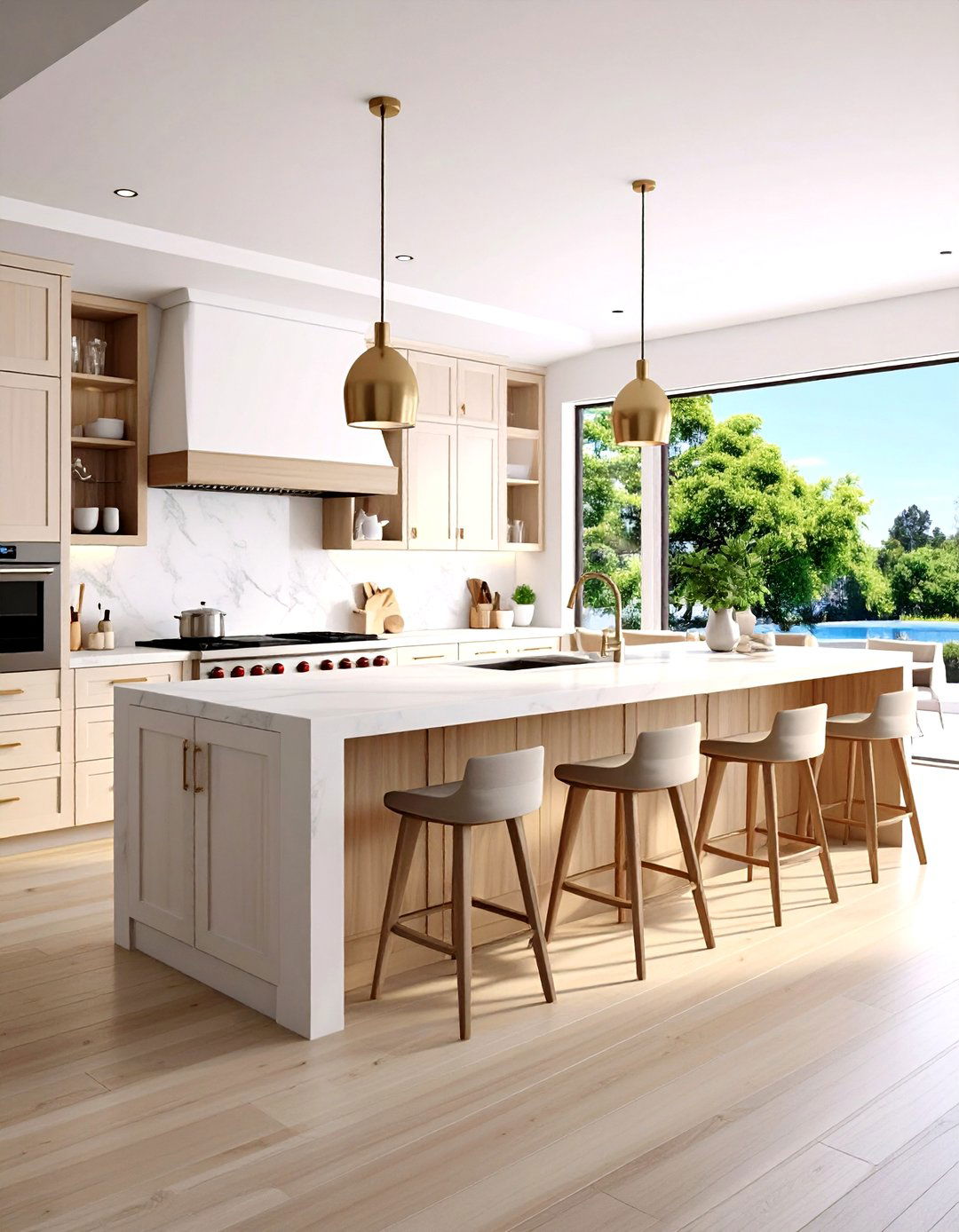 Traffic Flow Mastery With a Parallel Passage Layout - 20 Double Island Kitchen Ideas