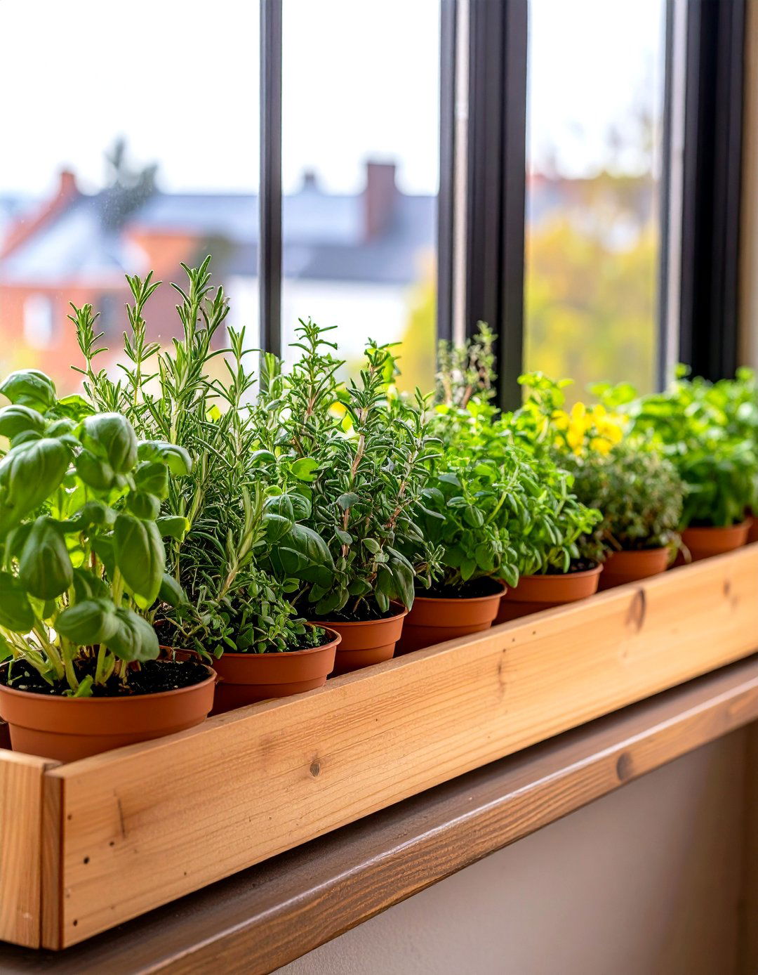 Trailing Herb Curtain Box - 20 window box ideas