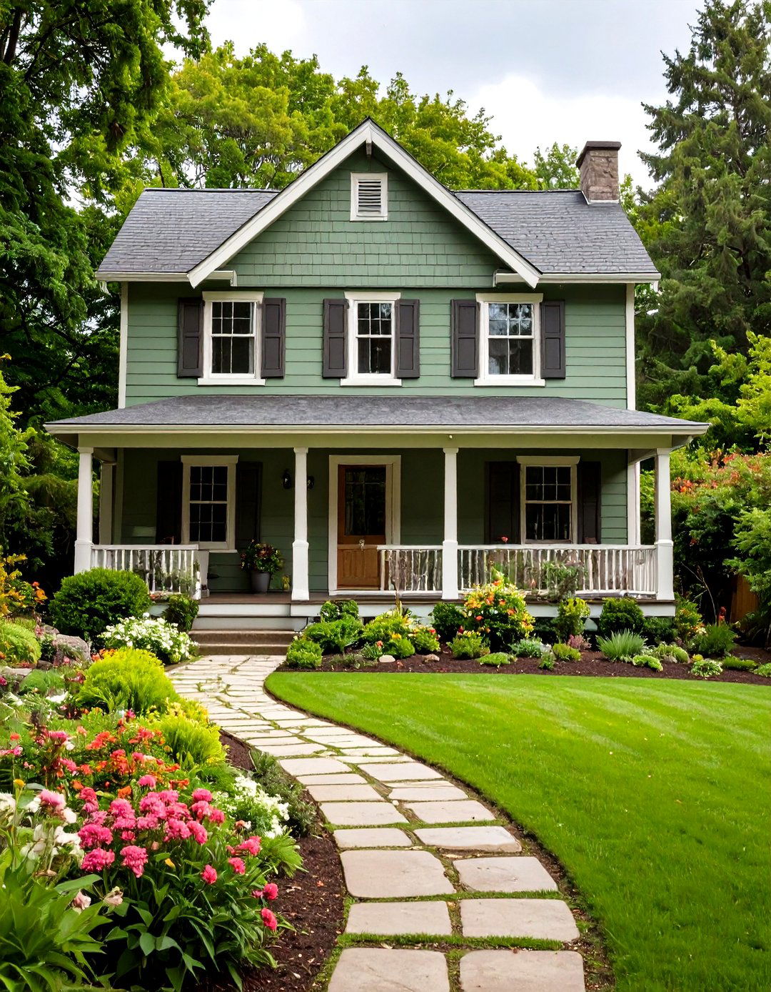 Tranquil Sage Green Exterior House Colors - 20 Exterior House Colors & Inspiration