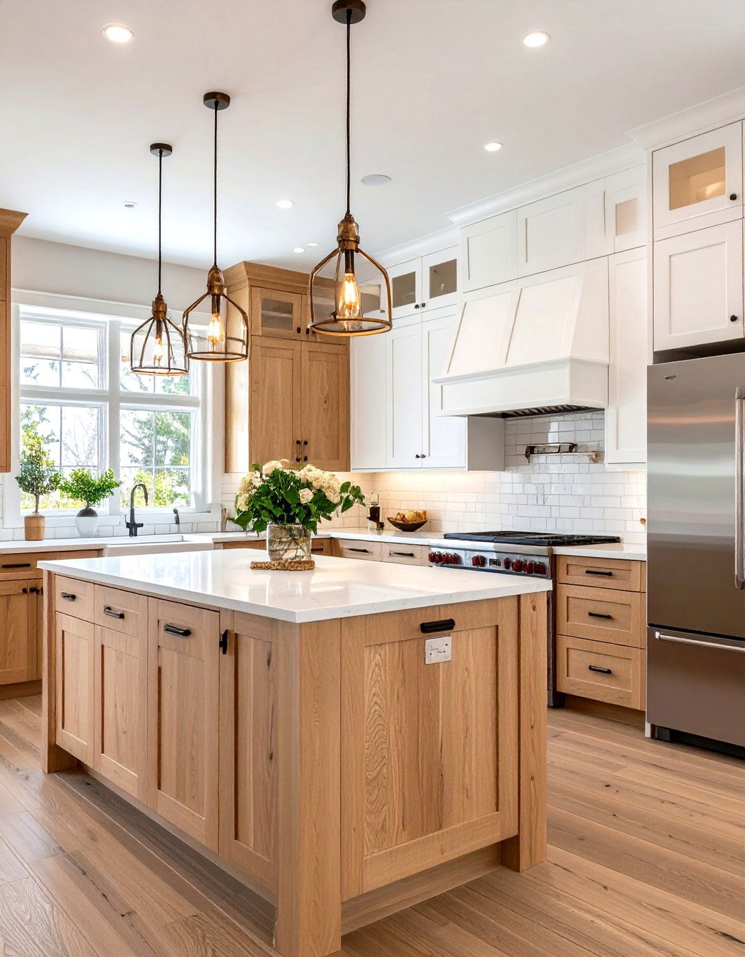 Transitional Balanced Kitchen With White Appliances - 20 Kitchen With White Appliances Ideas