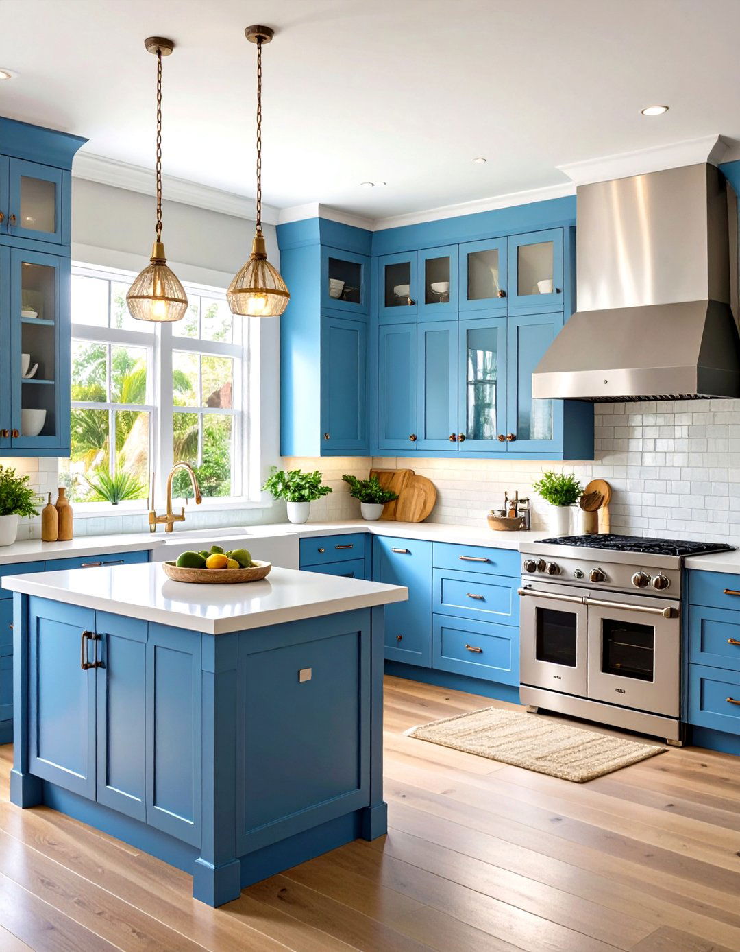 Transitional Coastal Kitchen With Stainless Steel Appliances - 20 Kitchen With Stainless Steel Appliances