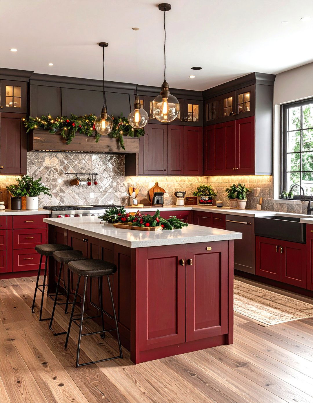 Transitional Cottage Rustic Kitchen with Modern Conveniences - 20 Rustic Kitchen Ideas