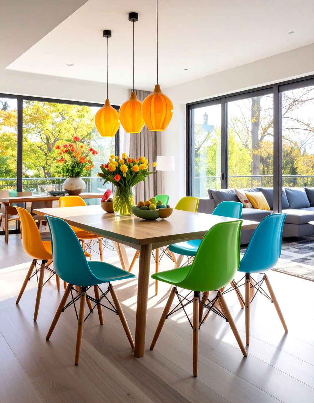 Transitional Dining Room Open Concept Integration - 20 Transitional Dining Room Ideas