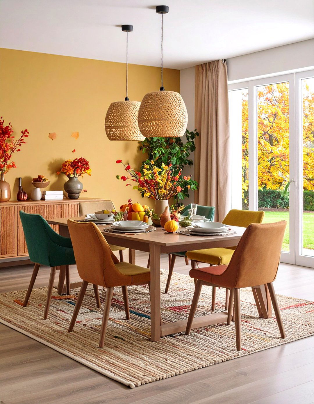 Transitional Dining Room Seasonal Decorating Flexibility - 20 Transitional Dining Room Ideas