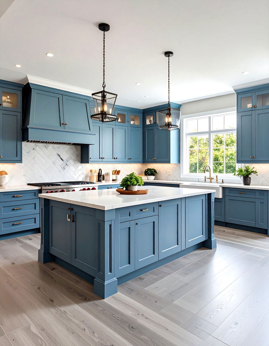 Transitional Kitchens With Grey Floors - 20 Kitchens With Grey Floors