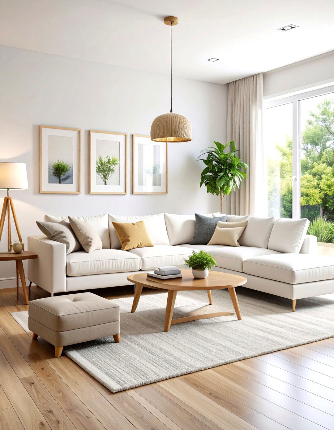 Transitional White Couch Family Room - 20 White Couch Living Room Ideas