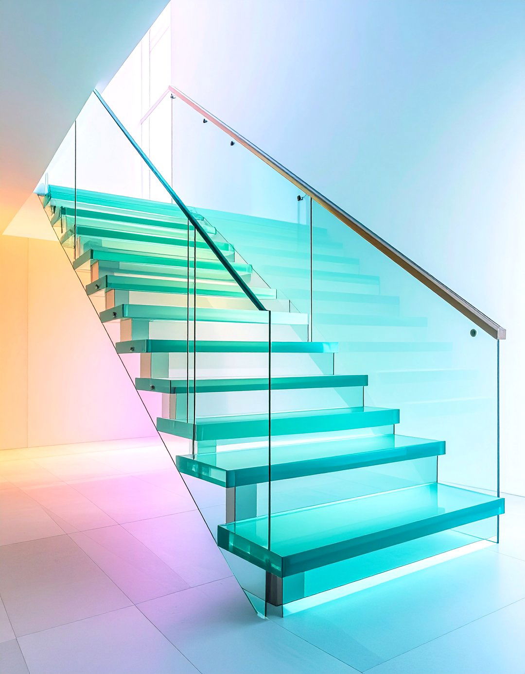 TransparentGlass Risers - 20 Stair Riser Ideas