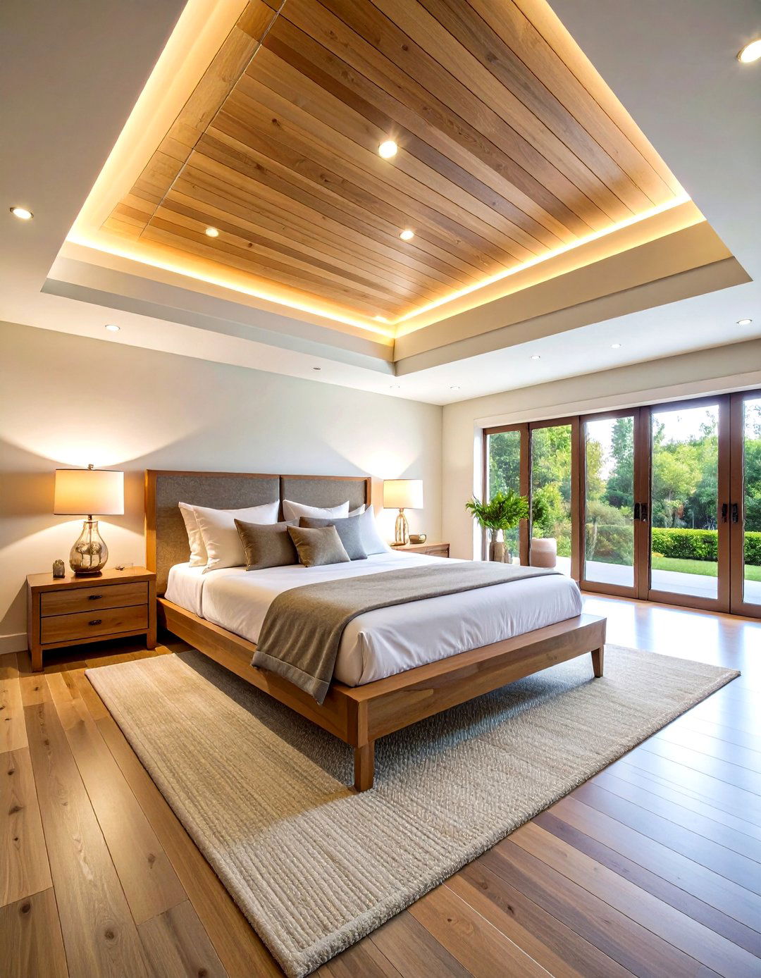 Tray Ceiling Trim with Lighting - 20 Ceiling Trim Ideas