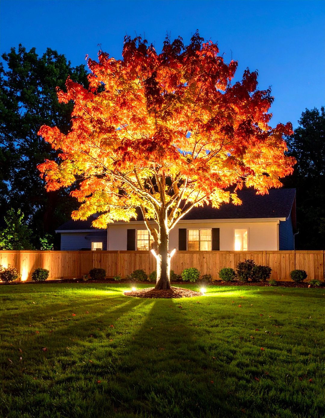 Tree Uplighting Garden Lighting Technique - 20 Garden Lighting Ideas