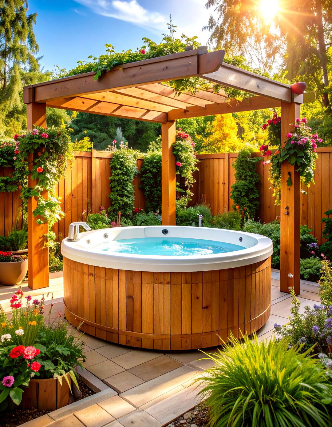 Trellis Hot Tub Enclosure - 20 Hot Tub Enclosure Ideas
