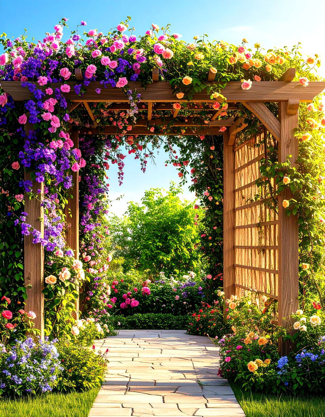 Trellis Supported Climbers - 20 Spring Garden Ideas