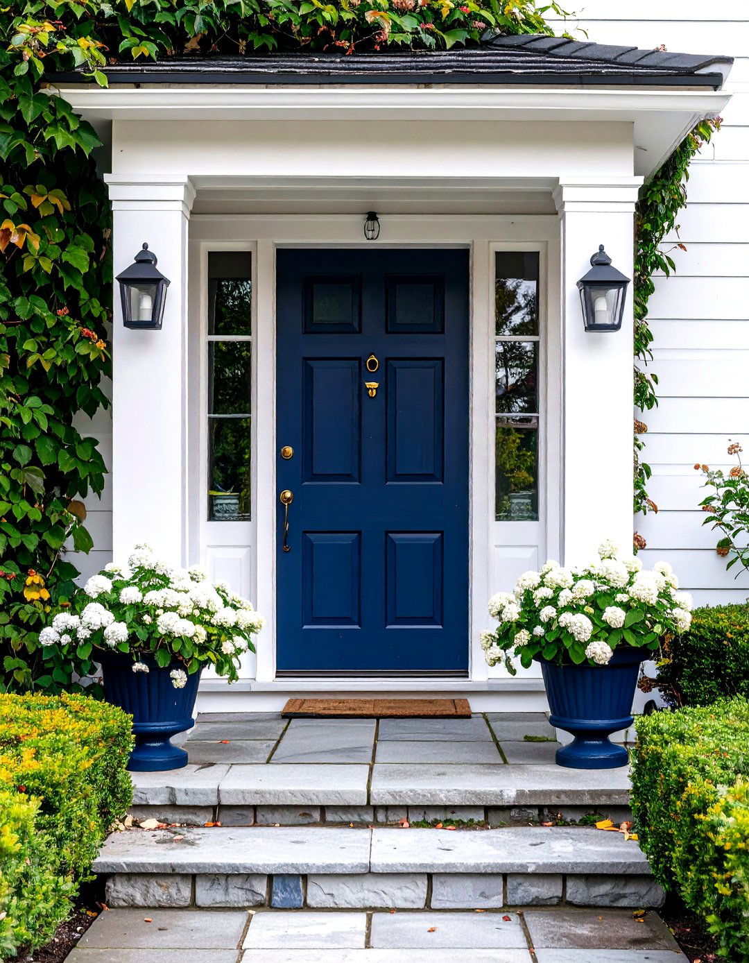 Trimmed Door Frames - 20 Summer Front Door Decor Ideas