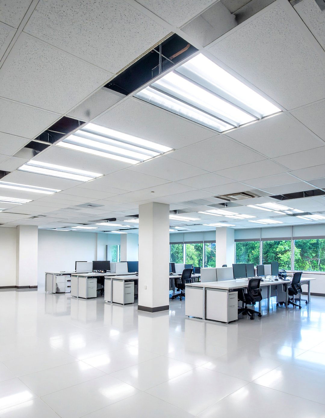 Troffer Retrofit Drop Ceiling Lighting Makeover - 20 Drop Ceiling Lighting Ideas