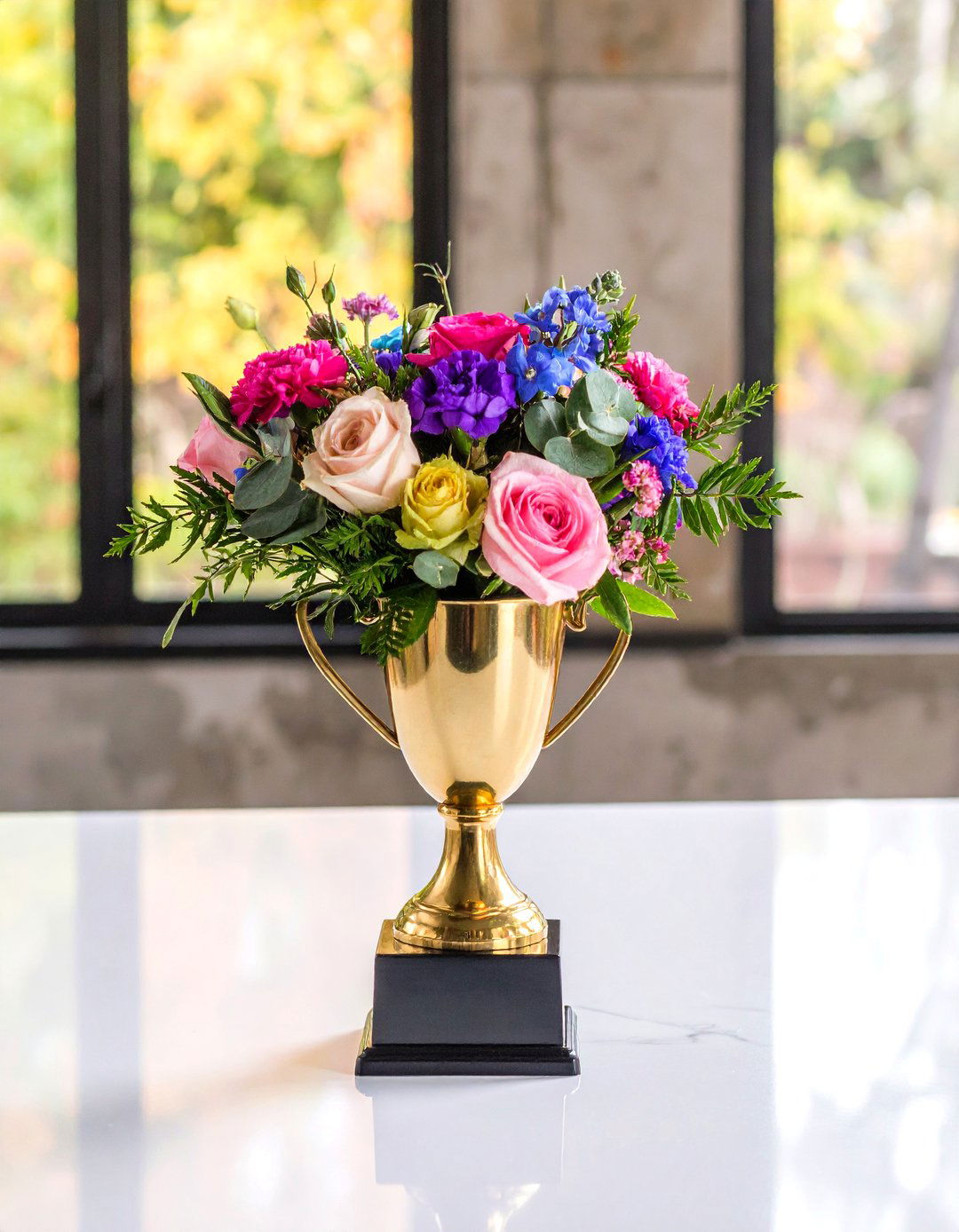 Trophy Cup of Success Graduation Centerpiece - 20 Graduation Centerpiece Ideas