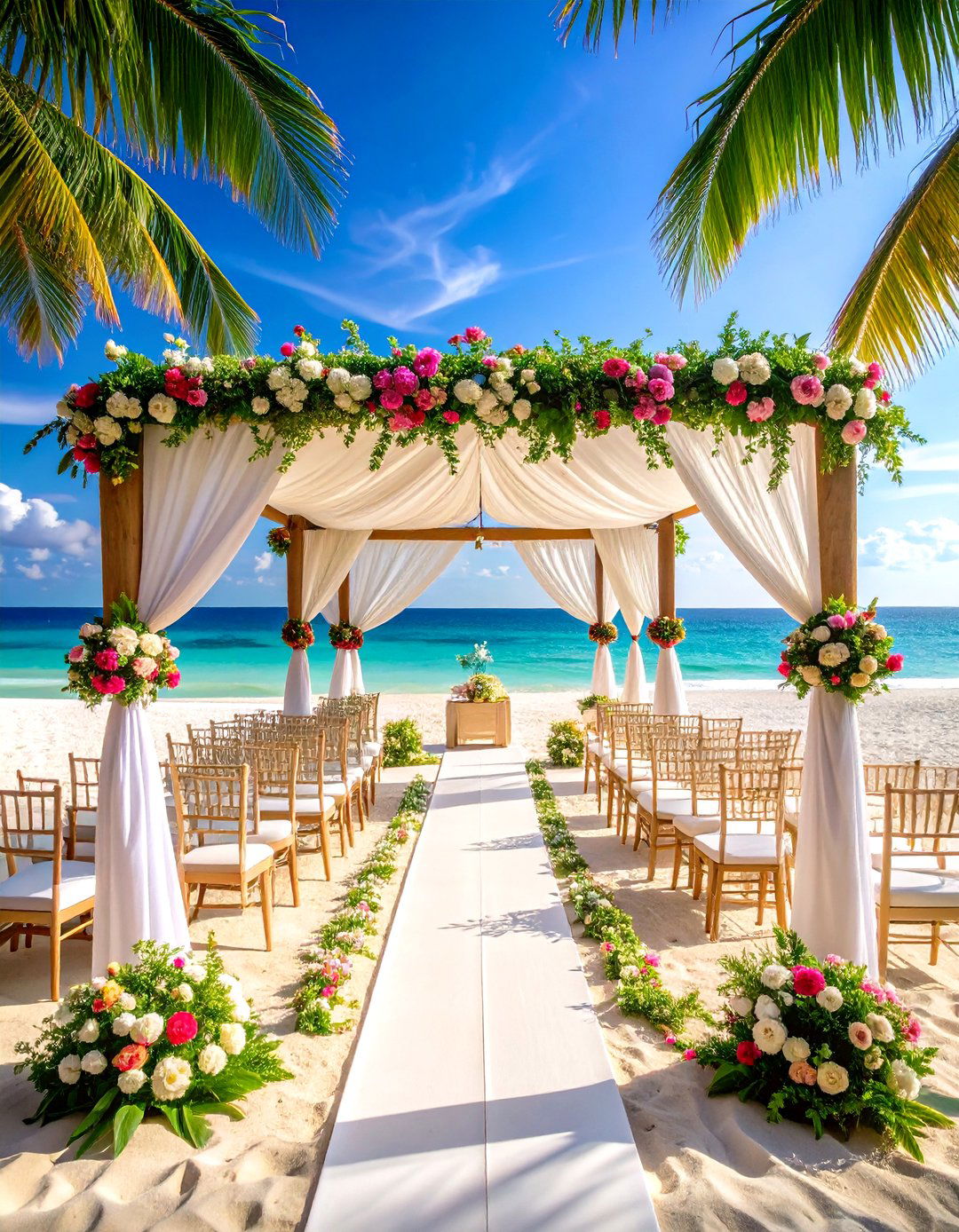 Tropical Beach Resort Destination Wedding - 20 Destination Wedding Ideas