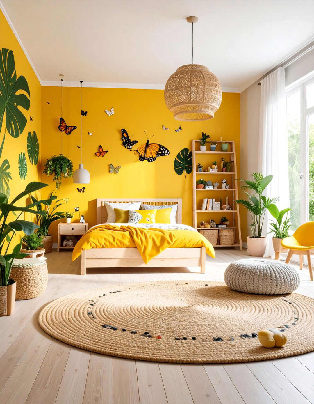 Tropical Butterfly Conservatory Kids Room - 20 Butterfly-themed Room Ideas