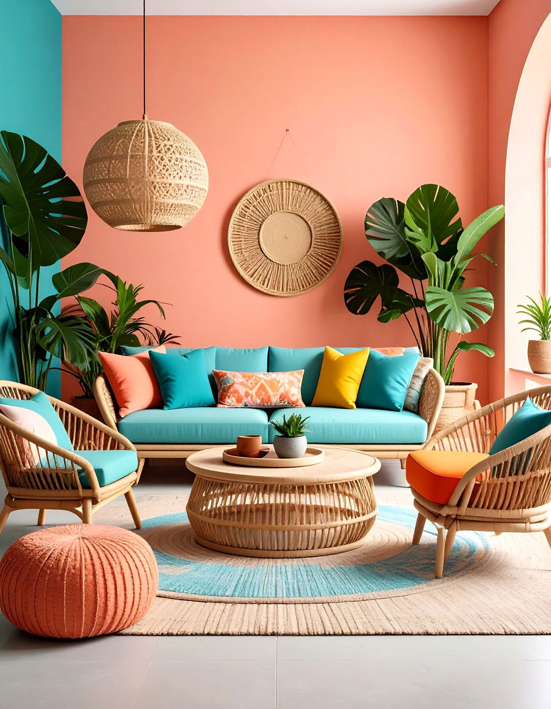 Tropical Colorful Room Ideas with Bold Caribbean Hues - 20 Colorful Room Ideas