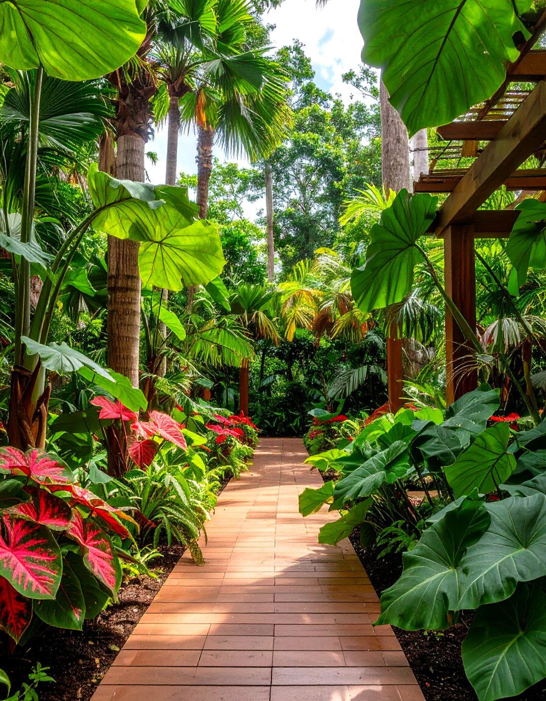 Tropical Inspired Shade Retreat - 20 Shade Garden Design Ideas