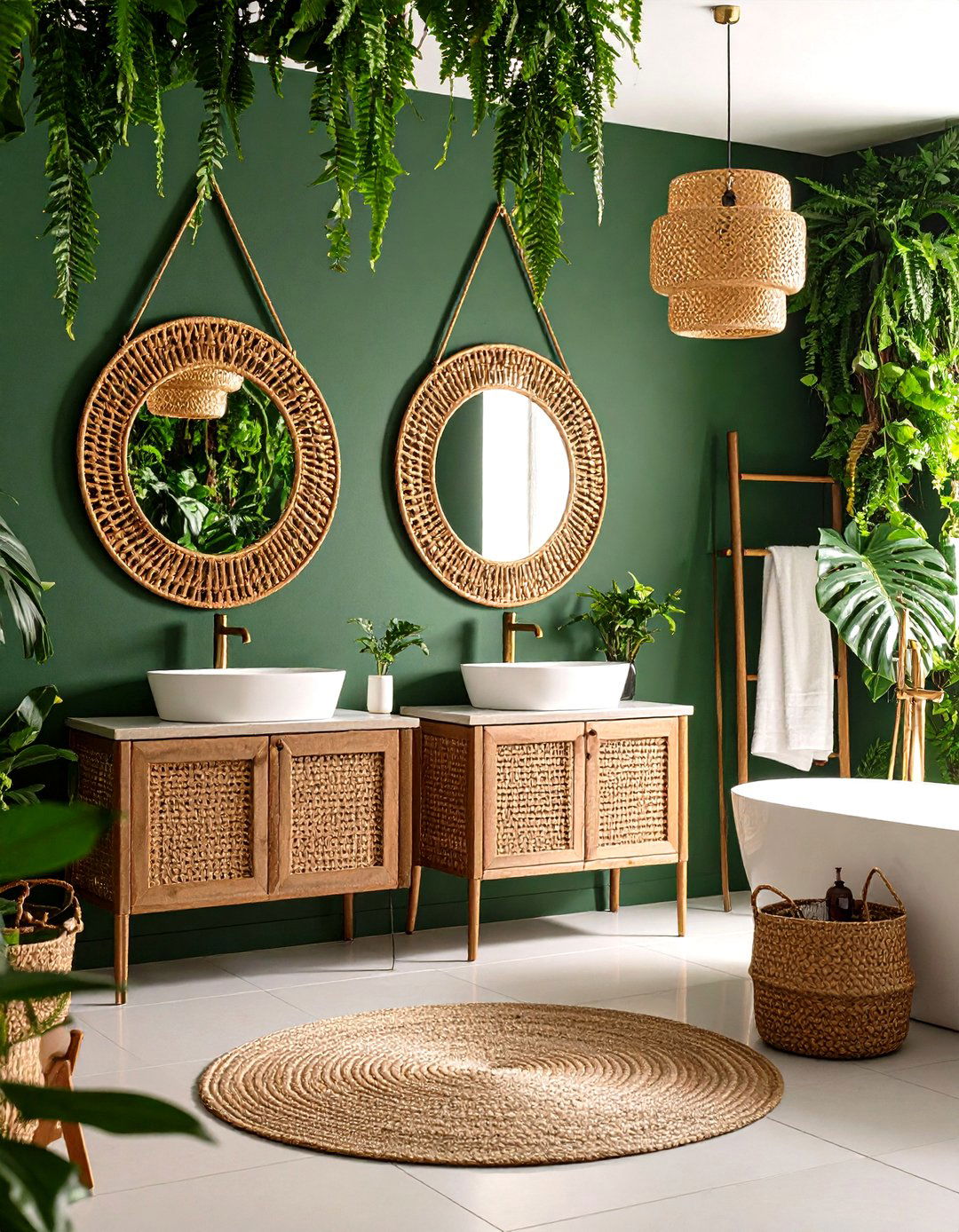Tropical Jungle Bathroom Escape - 20 Quirky Bathroom Ideas