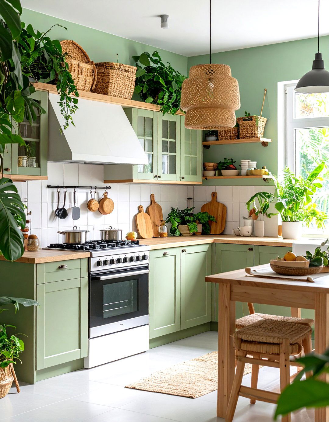 Tropical Leaf Kitchen Wallpaper Oasis - 20 Kitchen Wallpaper Ideas