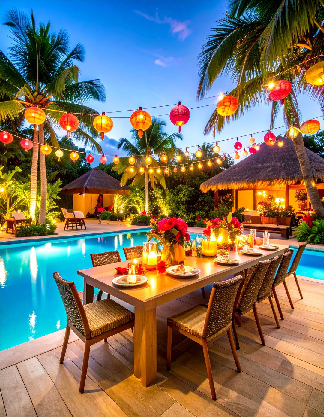 Tropical Luau Pool Party Paradise - 20 Pool Party Ideas