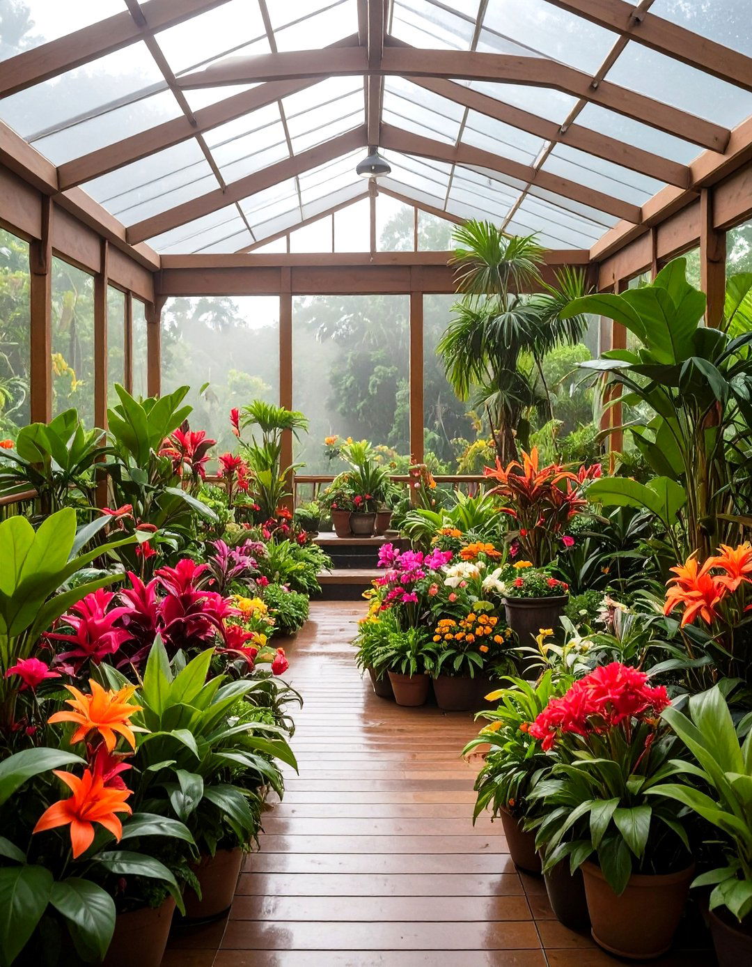 Tropical Oasis Porch Greenhouse - 20 Porch Greenhouse Ideas