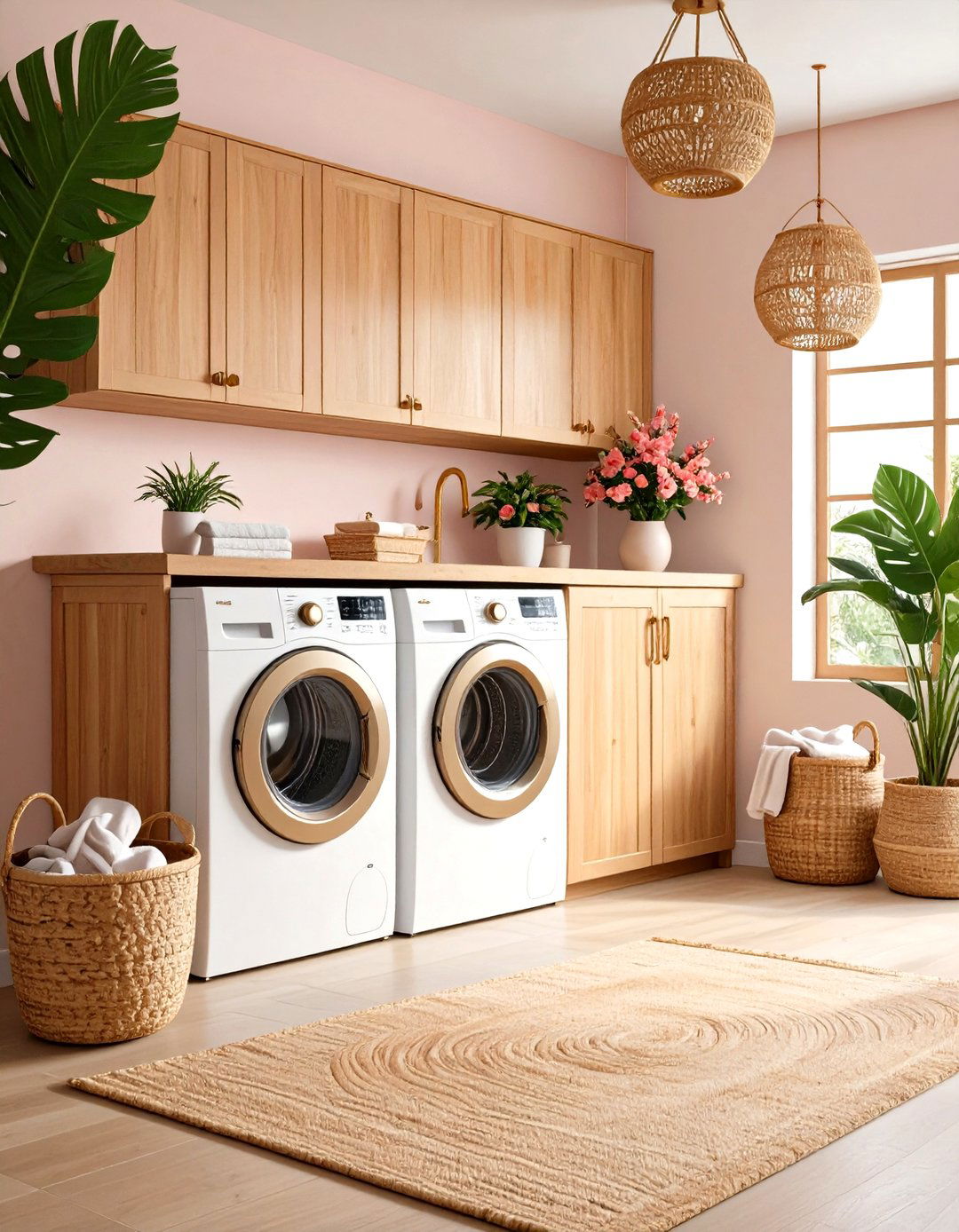 Tropical Paradise Laundry Room Escape - 20 Laundry Room Decor Ideas