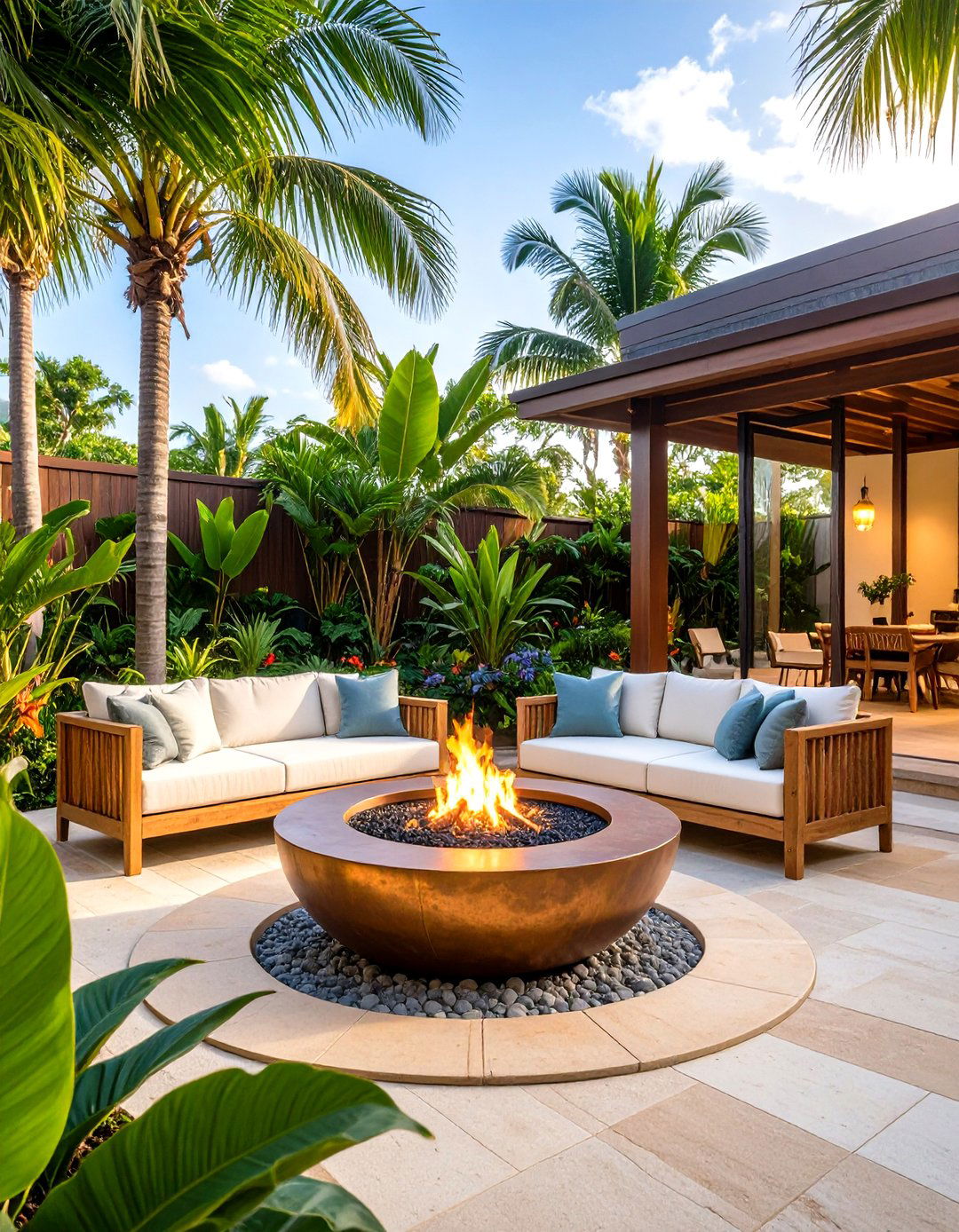 Tropical Paradise Patio Ideas With Firepit - 20 Patio Ideas With Firepit