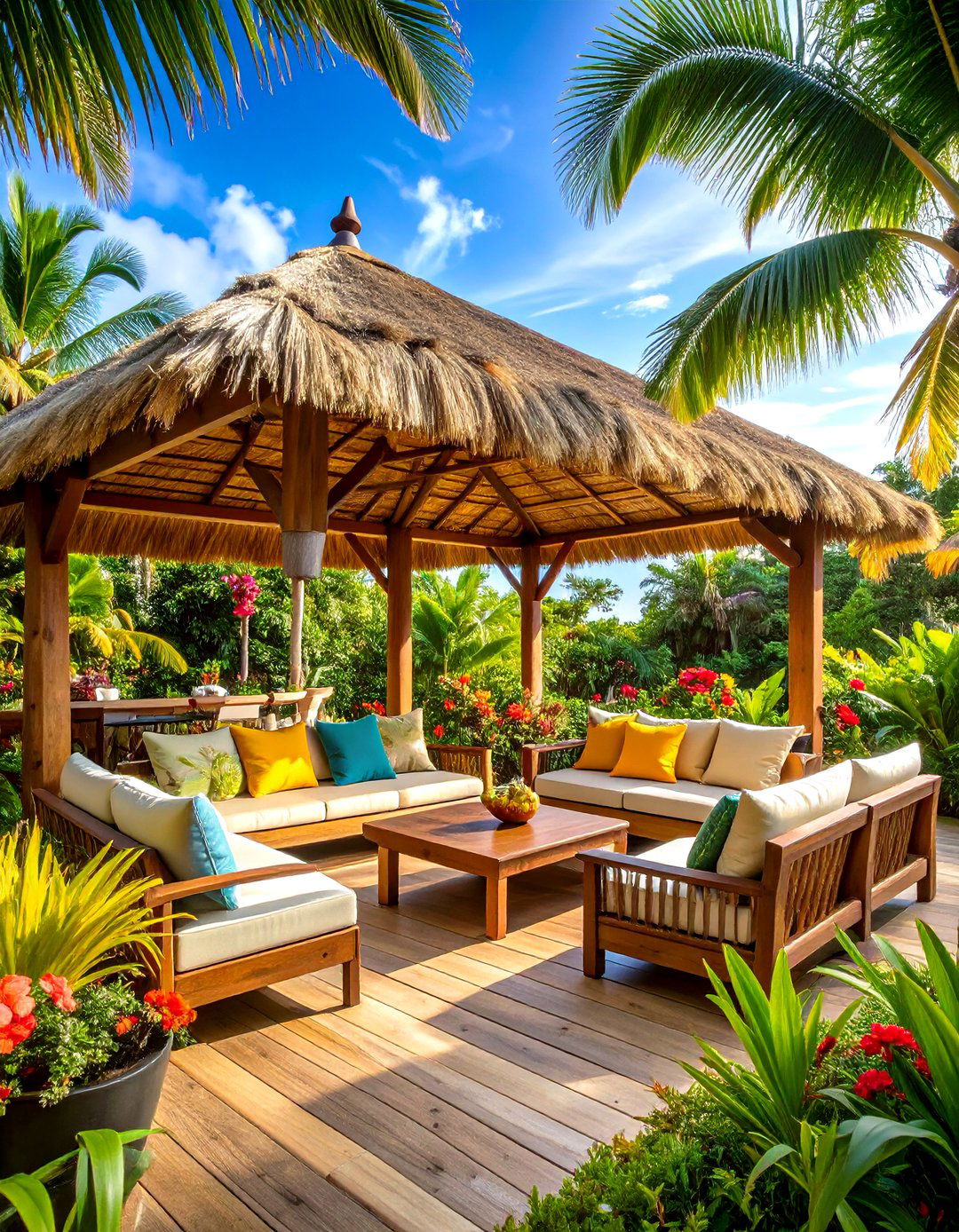 Tropical Paradise Patio With a Pergola - 20 Patio With a Pergola Ideas