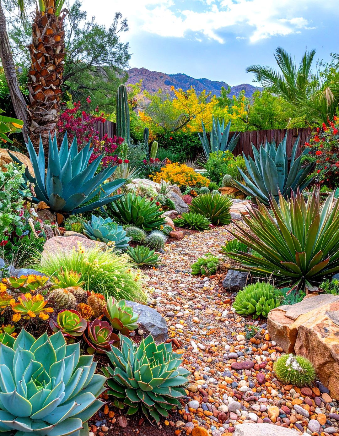 Tropical Rock Garden - 20 Tropical Landscape Ideas