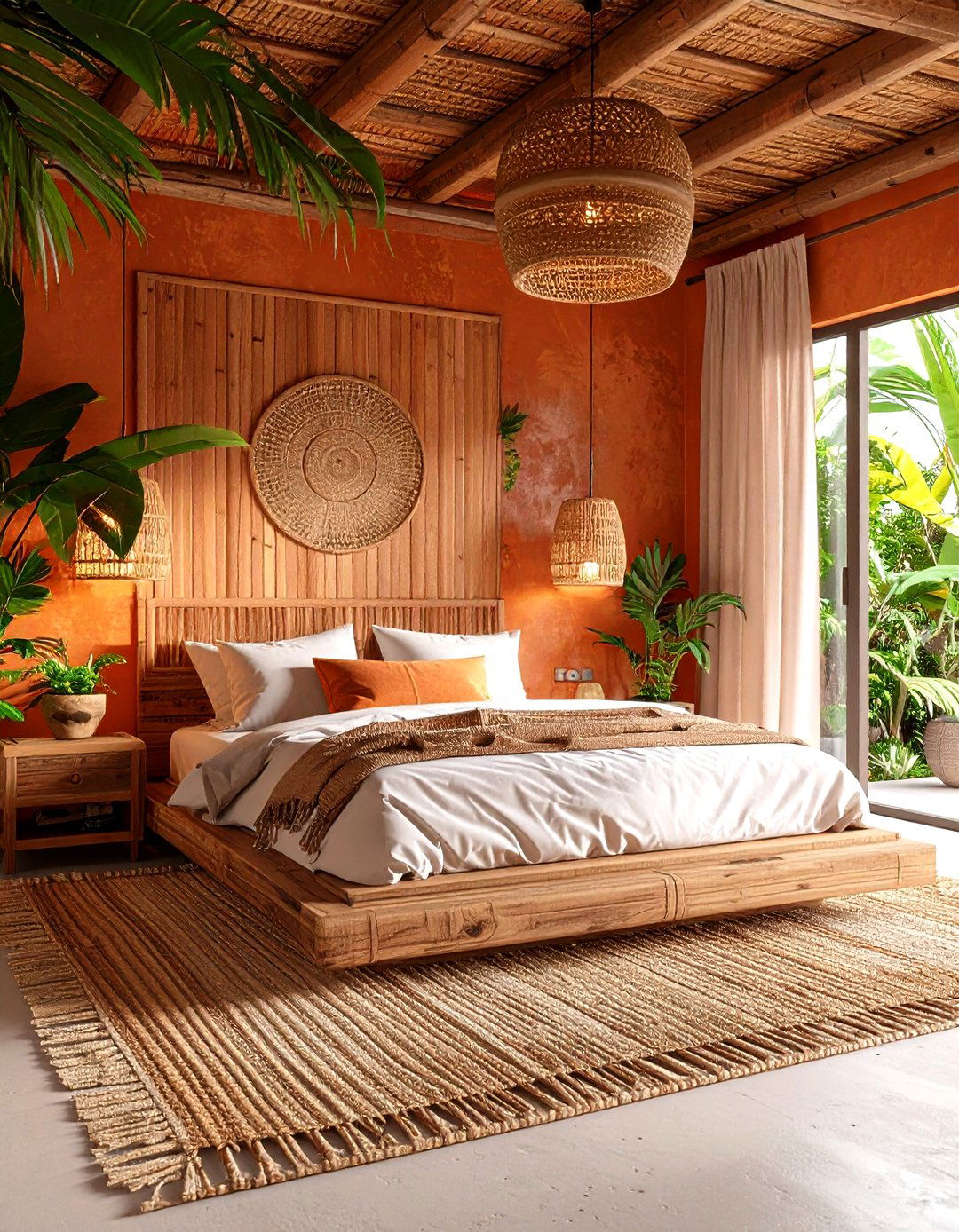Tropical Rust Bedroom Paradise - 20 Rust Bedroom Ideas