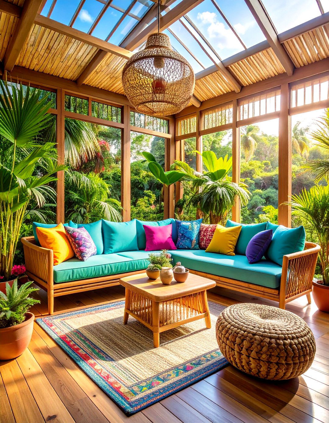 Tropical Small Sunroom Paradise - 20 Small Sunroom Ideas