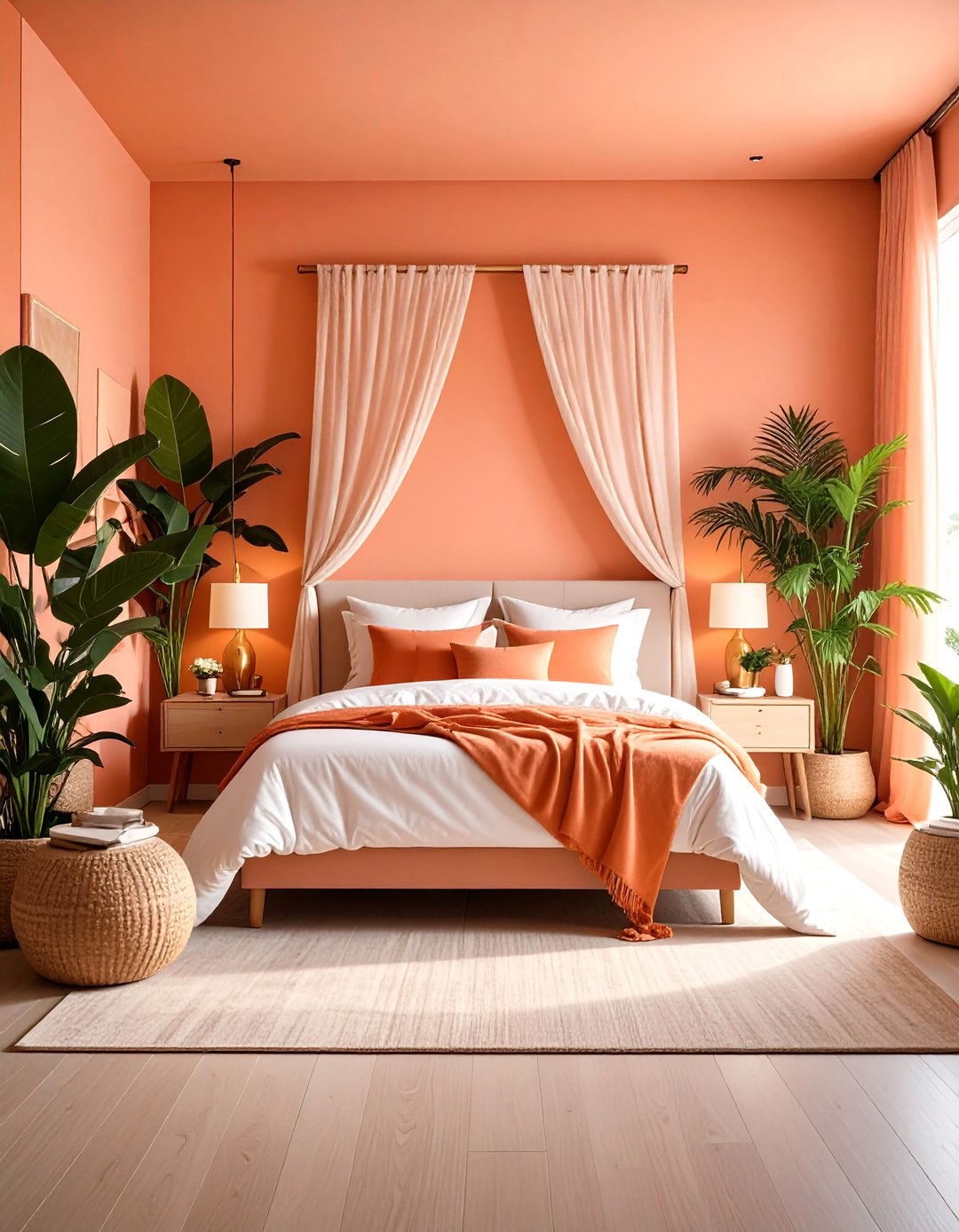 Tropical Sunset Jungle Themed Bedroom - 20 Jungle-themed Bedroom Ideas