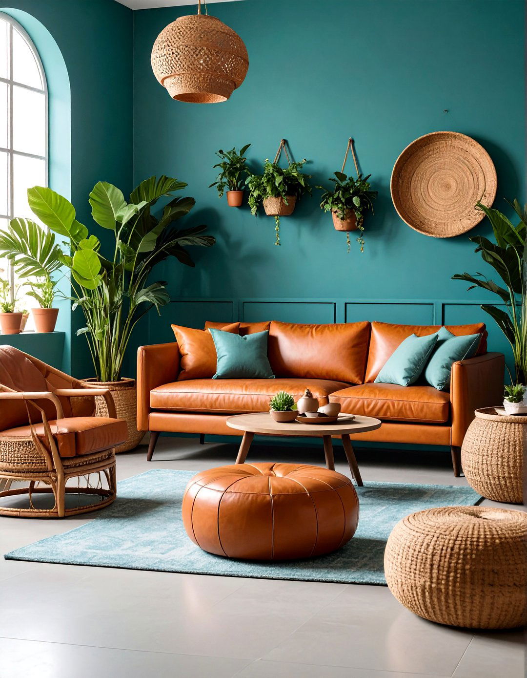 Tropical Teal Escape - 20 Teal Living Room Ideas
