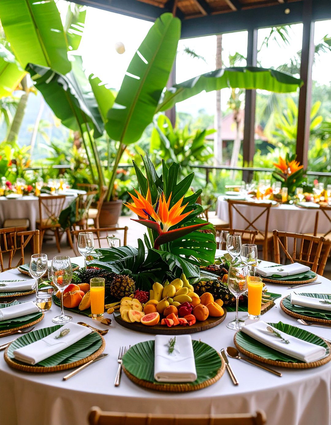 Tropical Wedding Table Paradise - 20 Wedding Table Decoration Ideas