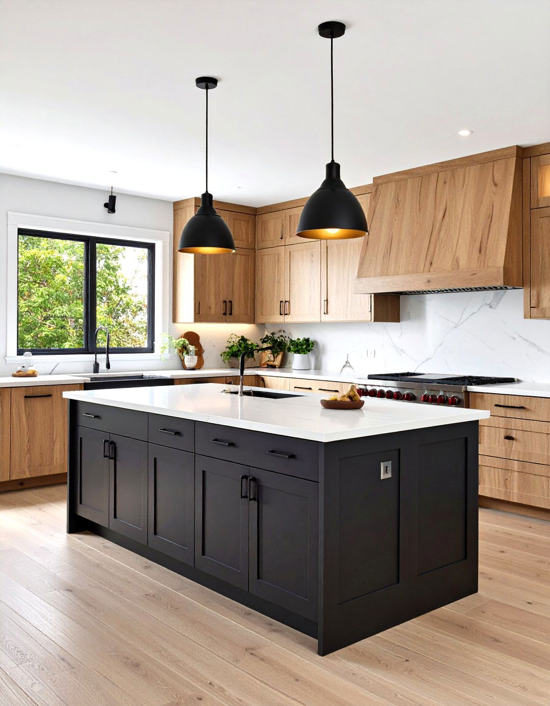 Try Two Tone Layouts Dark Bases Light Uppers - 20 Dark Wood Kitchen Cabinets