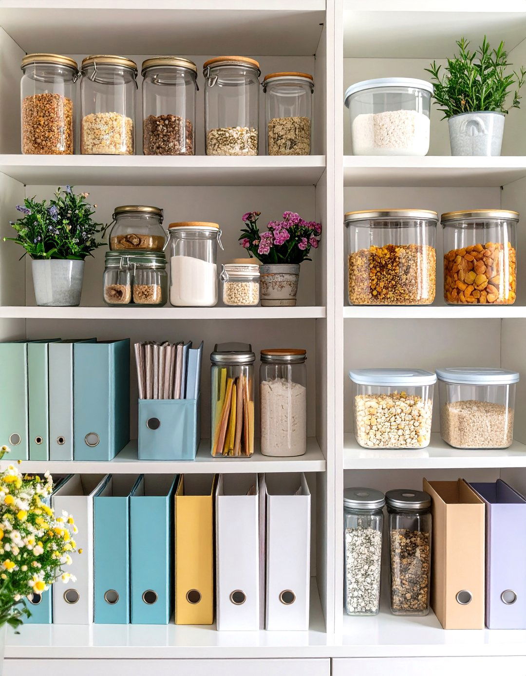 Try Vertical Storage with Magazine Files - 20 Tupperware Organization Ideas