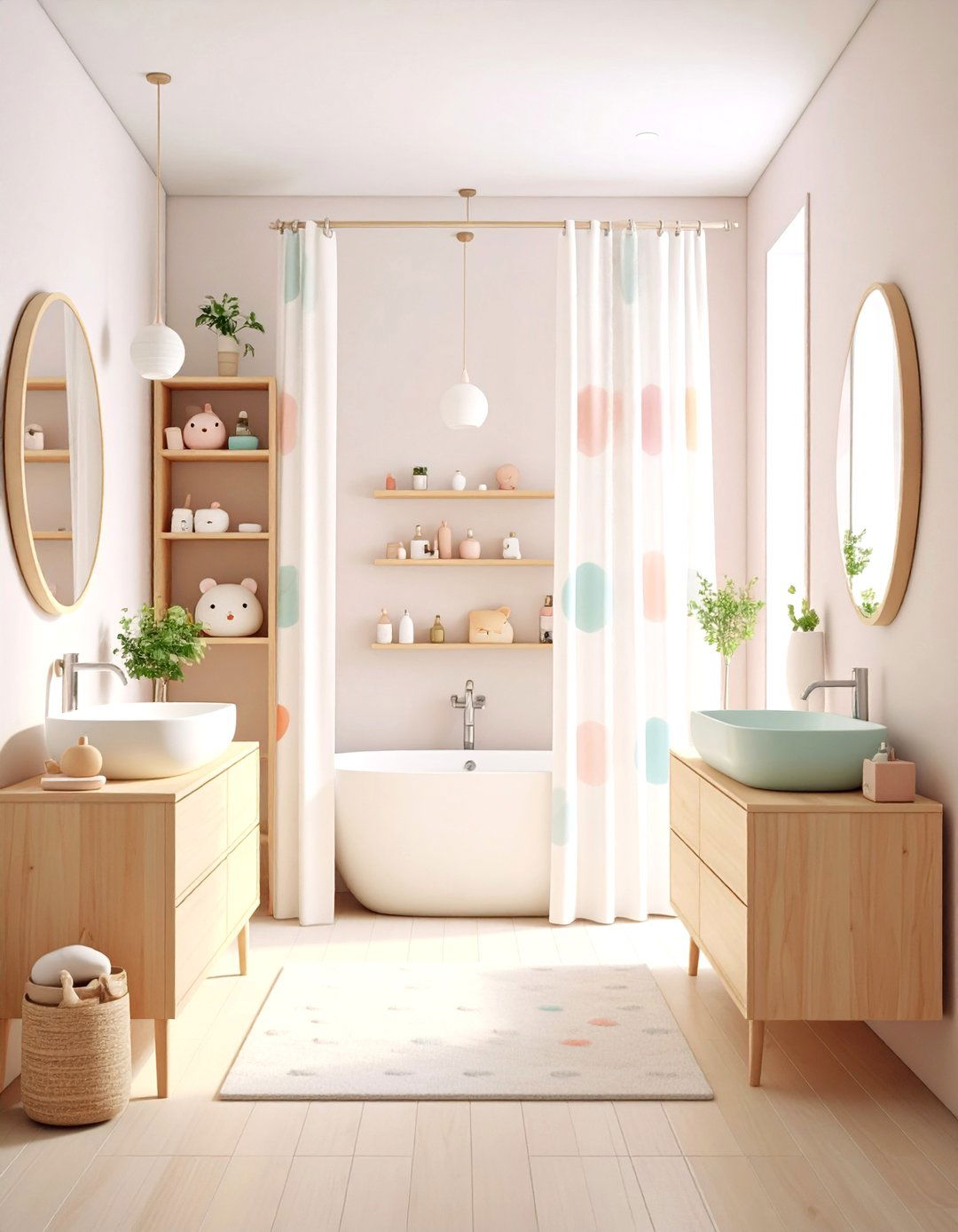 Tsum Tsum Minimalist Stack Up Disney Bathroom - 20 Disney Bathroom Ideas