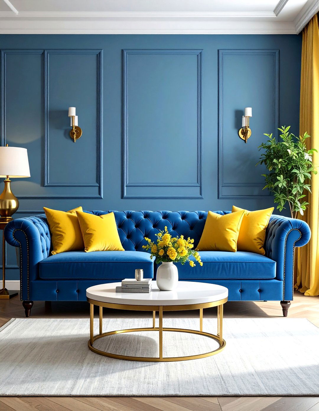 Tufted Living Room Couch with Textural Interest - 20 Living Room Couch Ideas