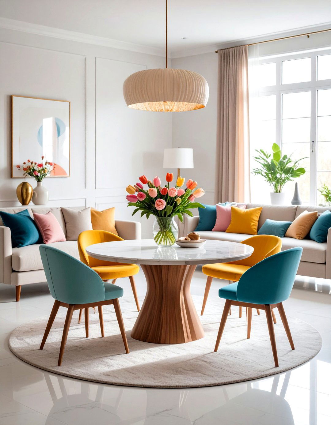 Tulip and Pedestal Tables - 20 Table Design Ideas