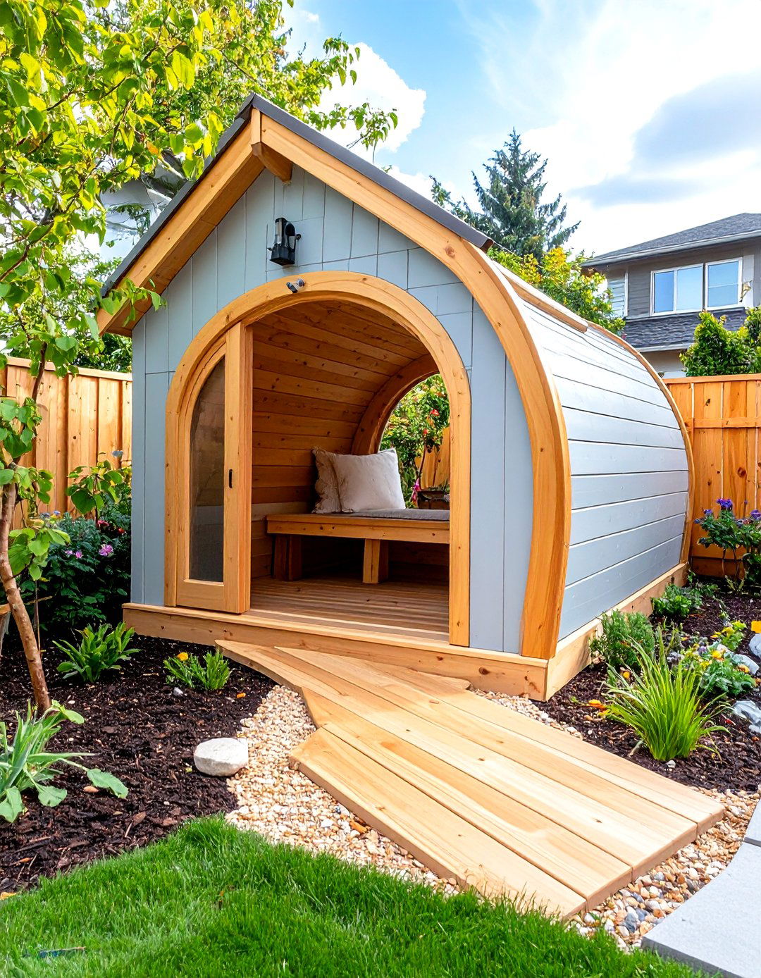 Tunnel System Outdoor Catio - 20 Outdoor Catio Ideas
