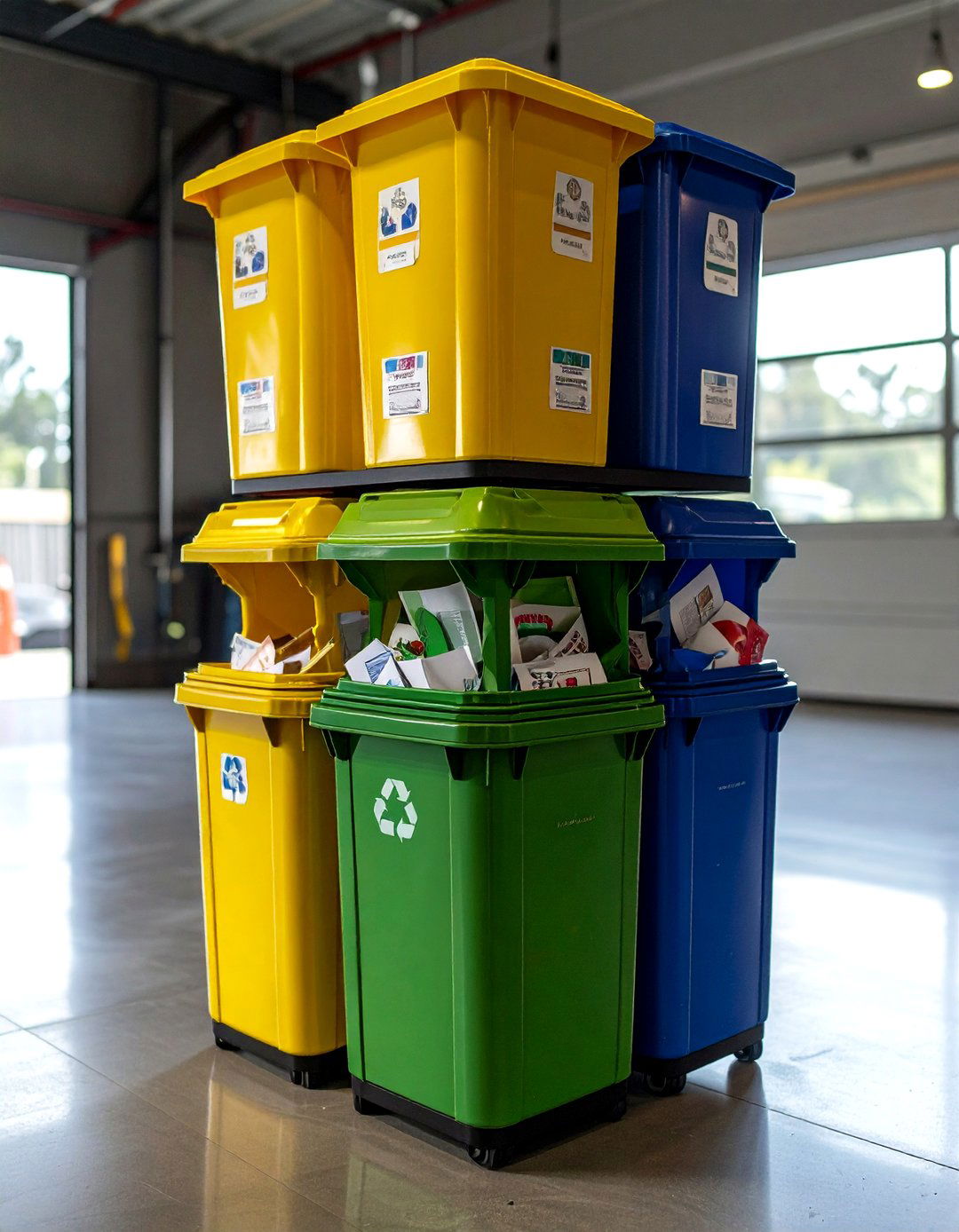 Turn Recycling into a Tidy Tower - 20 Garage Storage Ideas