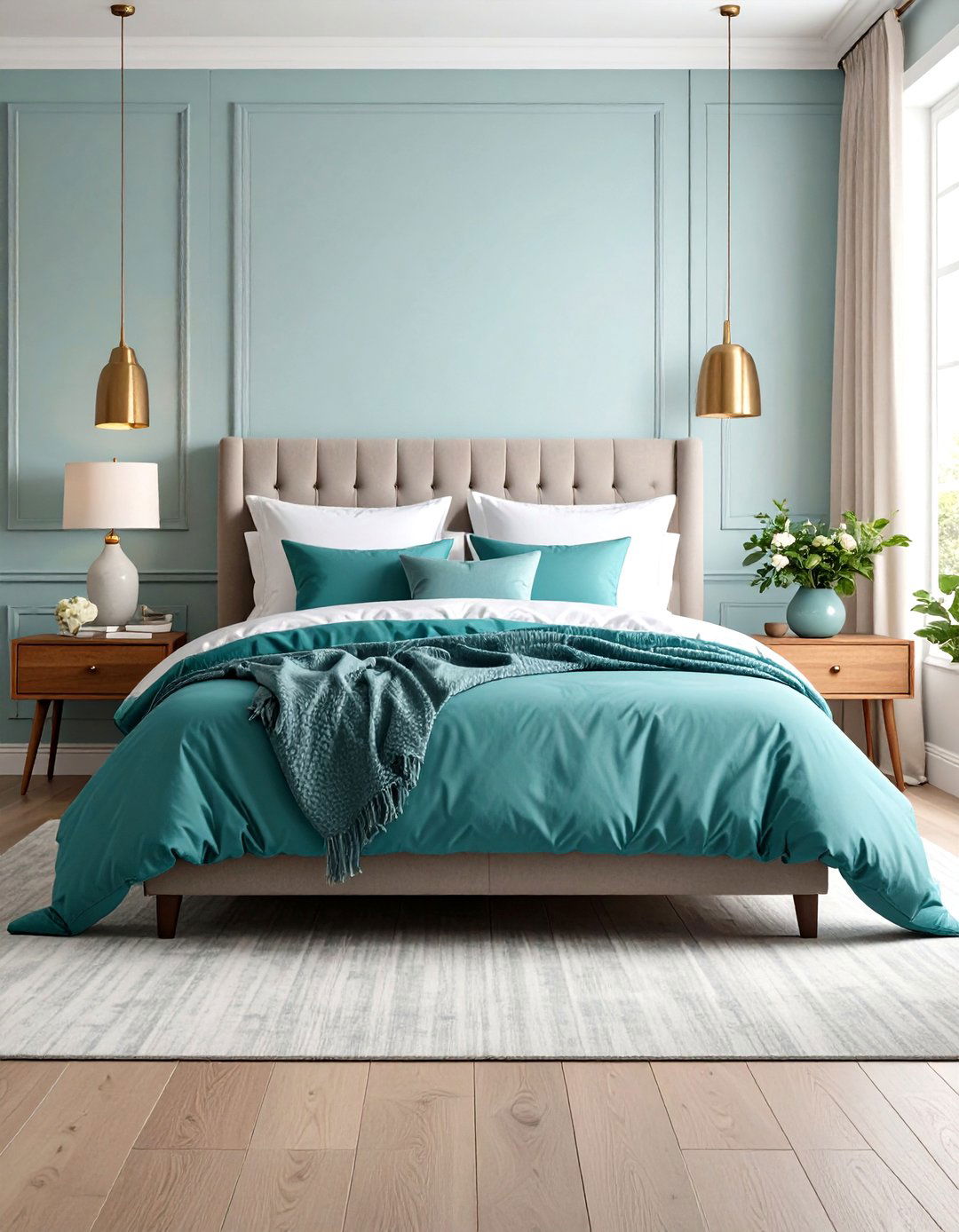 Turquoise Bedding - 20 Turquoise Bedroom Ideas