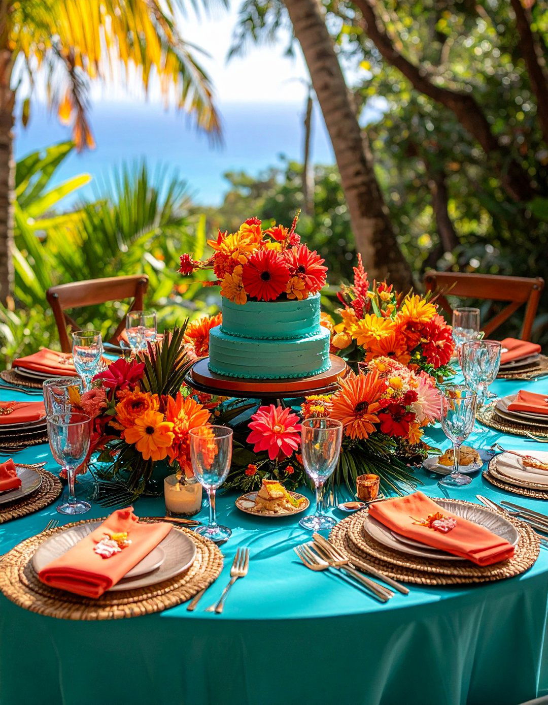 Turquoise Blue Tropical Wedding Theme - 20 Blue Wedding Theme Ideas