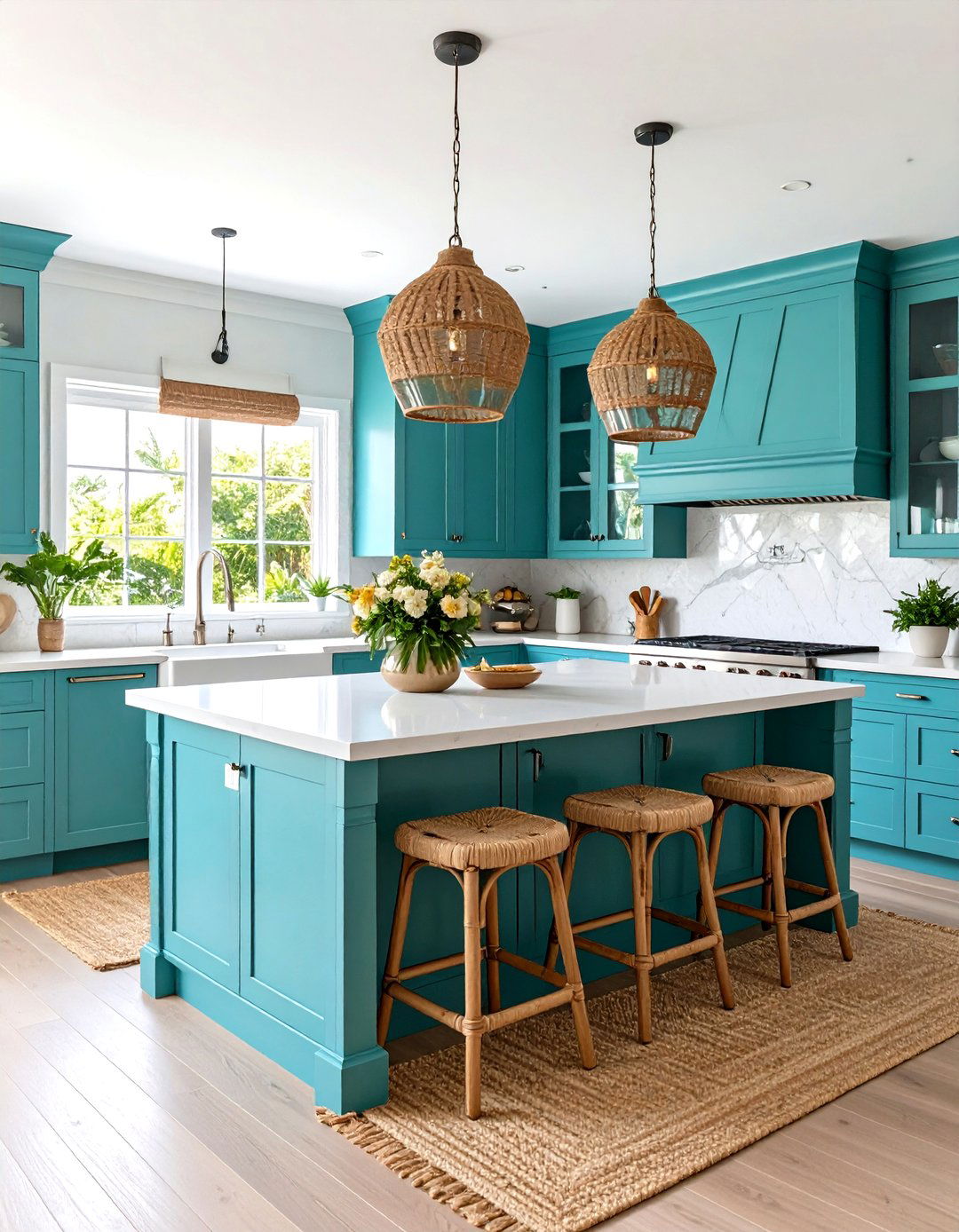 Turquoise Island Tropical Kitchen - 20 Tropical Kitchen Ideas