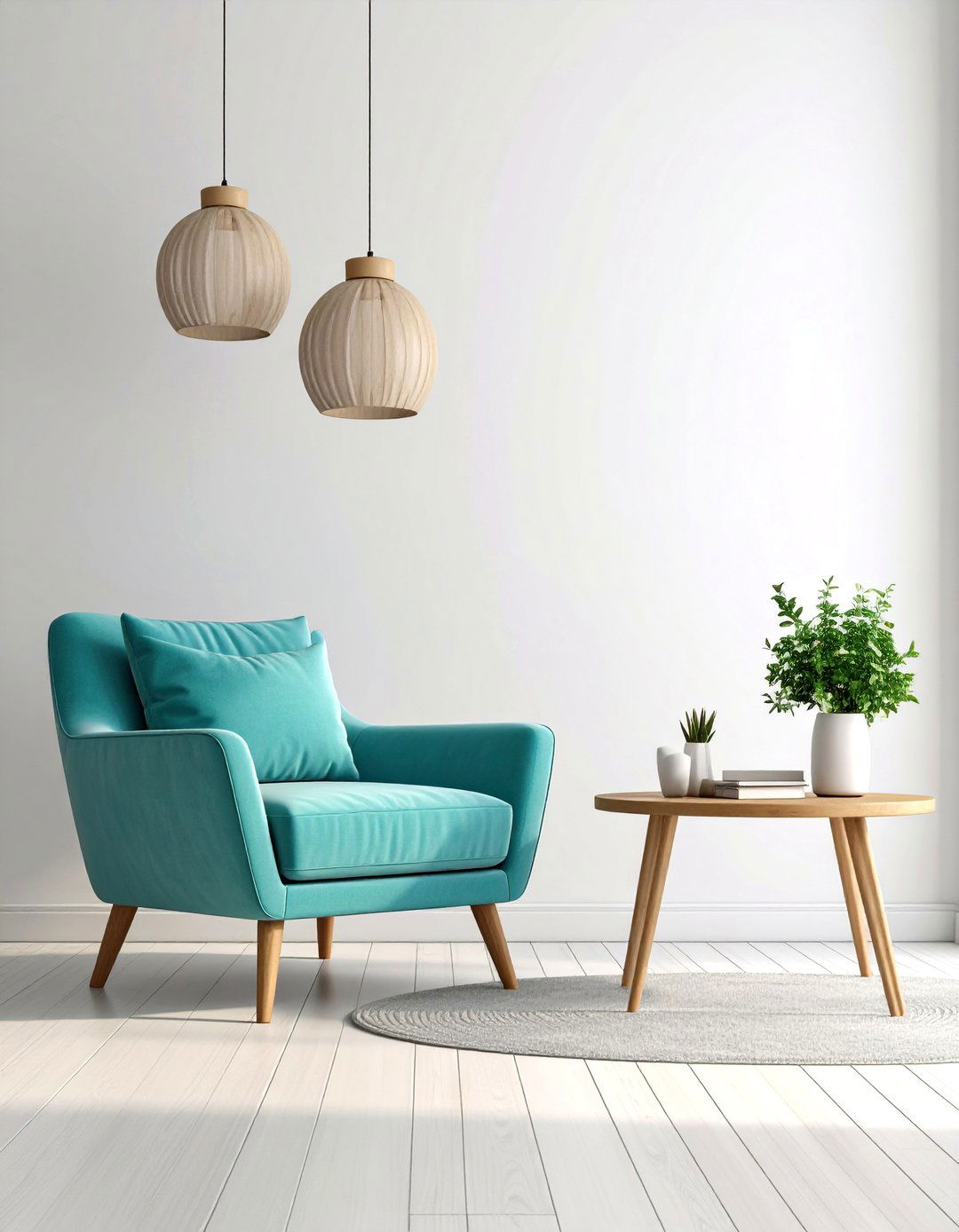 Turquoise Minimalist Spaces - 20 Turquoise Living Room Ideas